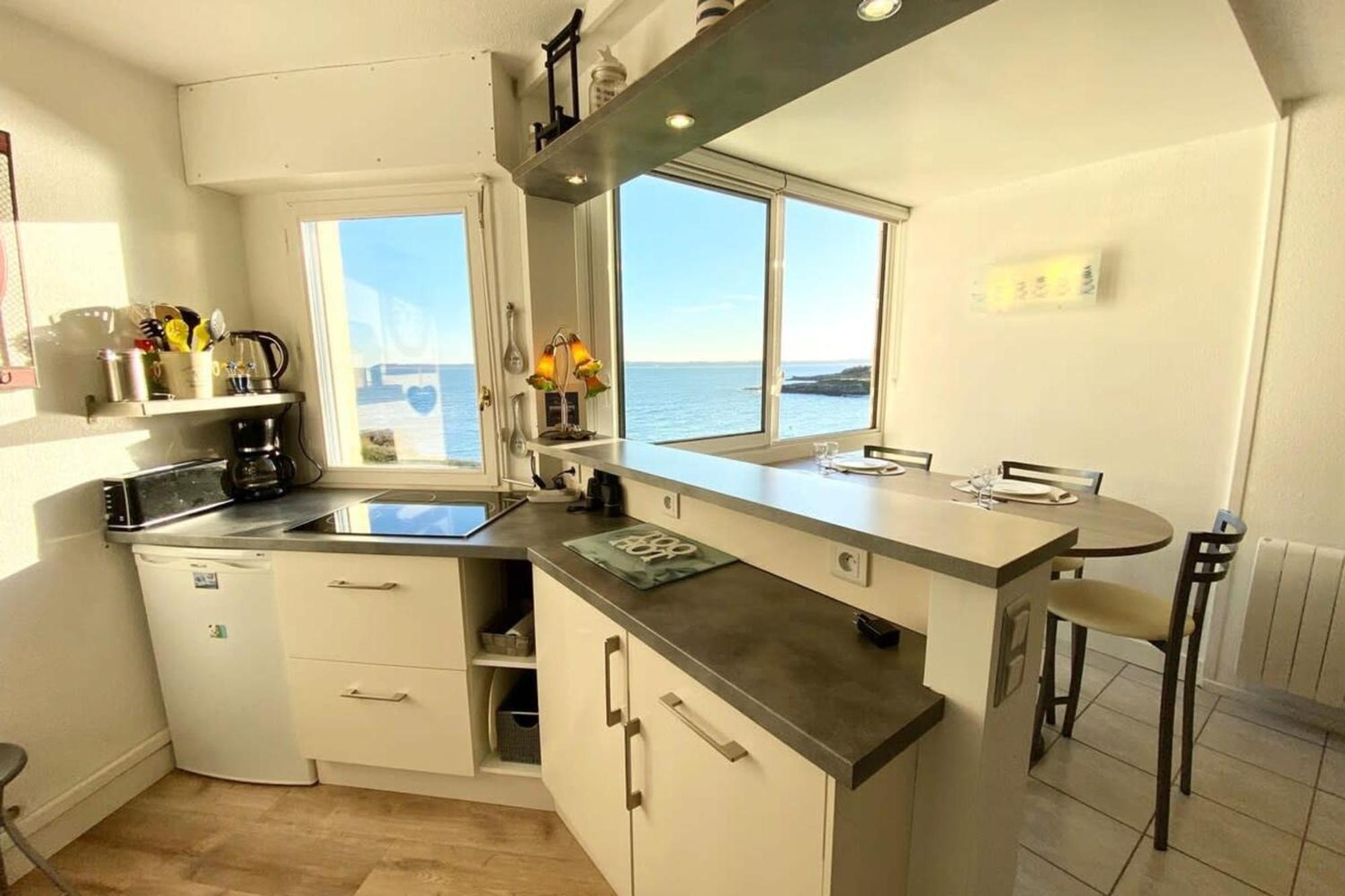 Superbe T3 Cosy Vue Mer 180 Ploemeur Luaran gambar