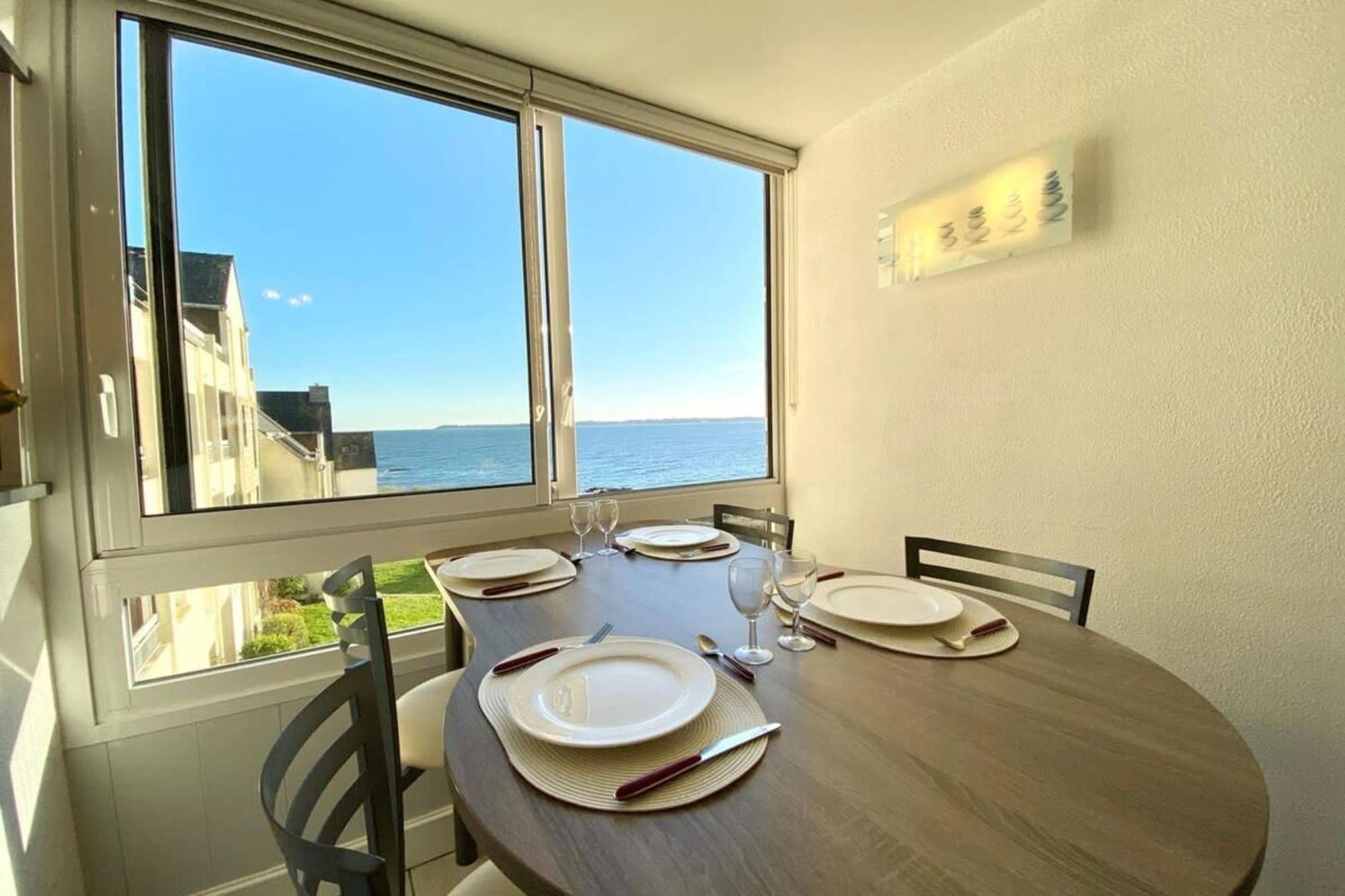 Superbe T3 Cosy Vue Mer 180 Ploemeur Luaran gambar